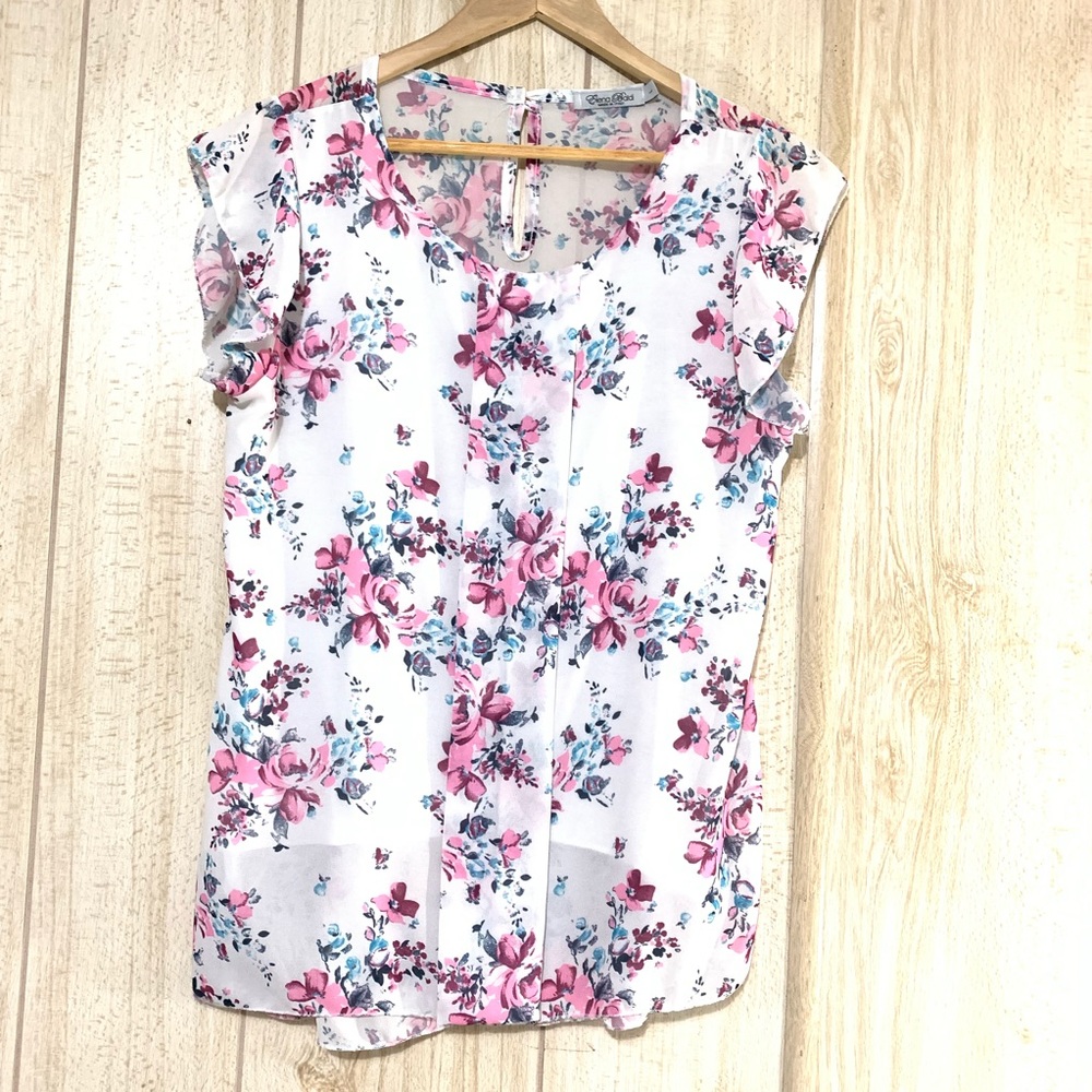 Elena Baldi Blouse with floral design Size L